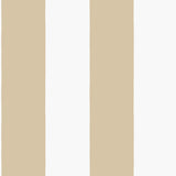 Papier peint rayures larges Isabelle - Rayures beige ou celadon