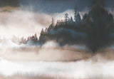 Papier peint paysage Brume