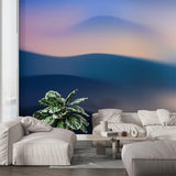 Papier peint panoramique dégradé vagues Dimma