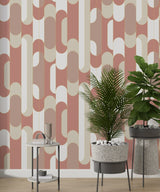 Papier peint géométrique art déco New Age