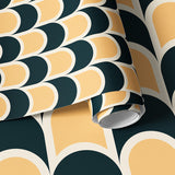 Papier peint panoramique motif écailles Soriana