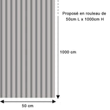 Papier peint rayures contemporaines gris