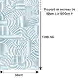Papier peint graphique – Hachures Pastel