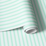Papier peint rayures Giulia Menthe Pastel
