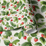 Papier peint panoramique motif fraises Fragola