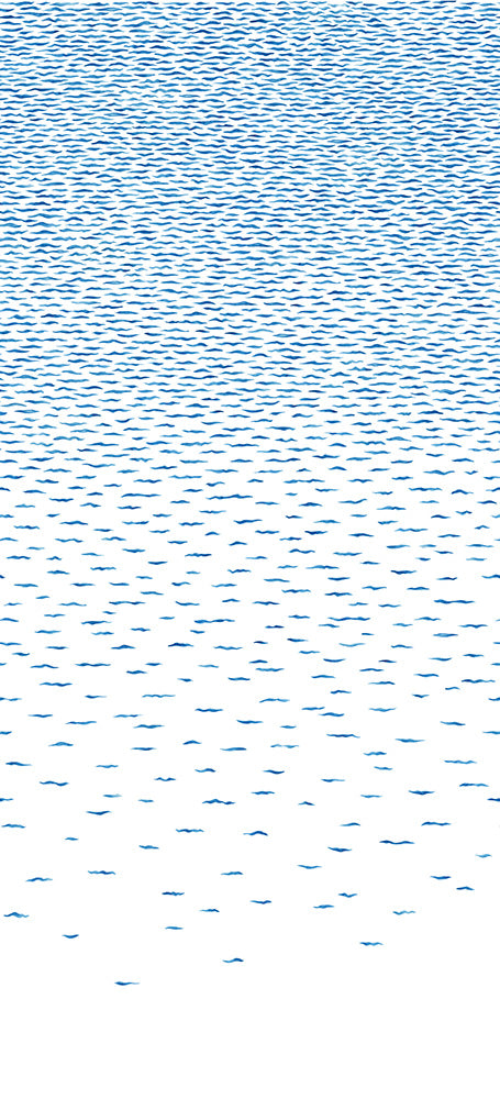 Papier peint bord de mer - Vagues