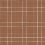 PAPIER PEINT ENFANT - QUADRILLAGE TERRE DE SIENNE
