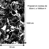 Papier peint Marbre Noir