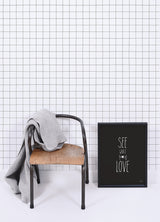 Papier peint Grille blanc