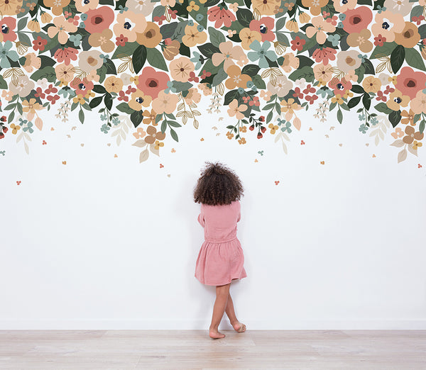 Papier peint panoramique fleurs -  Lush Flowers