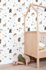 Papier peint animaux - Little Forest Friends
