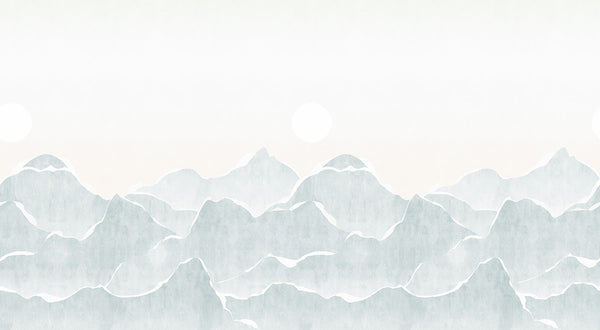 Papier peint panoramique Paper Mountains Céladon