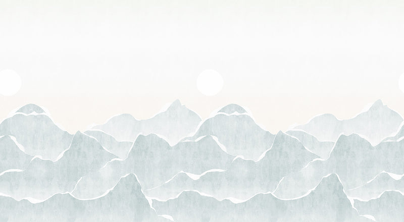 Papier peint panoramique Paper Mountains Céladon