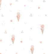 PAPIER PEINT ENFANT - ICE CREAM DREAM / PINK