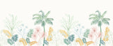 Papier peint style scandinave - Jungle tropicale