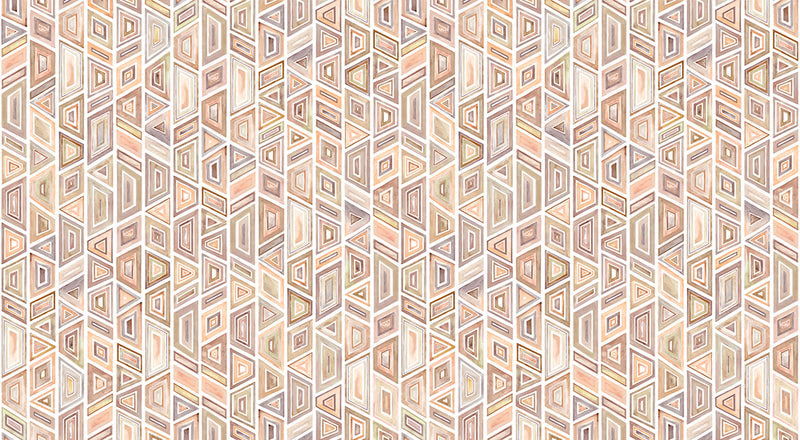 Papier peint géométrique – Kente Sepia
