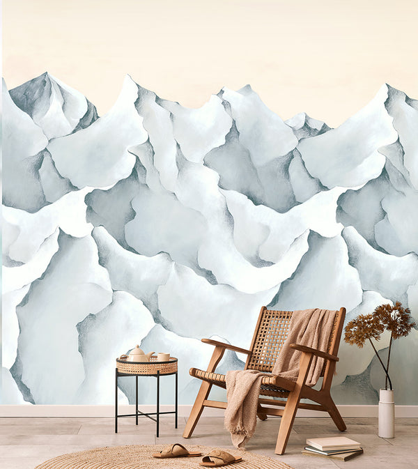 Papier peint panoramique Les Cimes Glacier