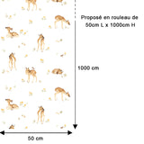 Papier Peint Vintage Enfant Faons