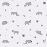 Papier peint Rhinocéros