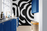 Papier peint panoramique géométrique abstrait Zebra