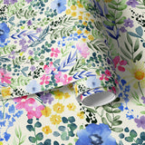 Papier peint panoramique motif Aquarelle de Fleurs