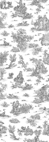 Papier peint toile de jouy
