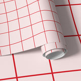 Papier peint panoramique Grillage Souple Rouge