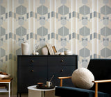 Papier peint panoramique Marqueterie de Rayures