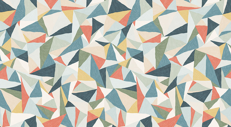Papier peint motif géométrique – Triangles Abstraits