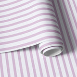 Papier peint panoramique rayures Giulia Mauve