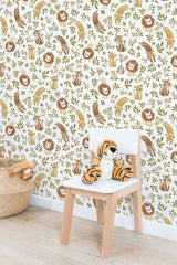 Papier peint animaux - Jungle Trio