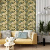 Papier peint panoramique végétal Art nouveau