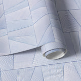 Papier peint panoramique plâtre Plaster Tiles Indigo