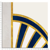 Papier peint panoramique art déco graphique - Modèle vienne