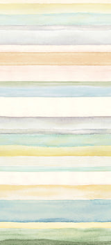 Papier peint panoramique Rayures Aquarelle Bayadères