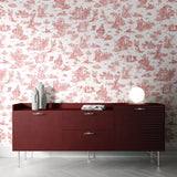 Papier peint toile de jouy