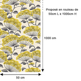 Papier peint fleur FUJI