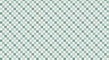 Papier peint panoramique Carreaux Dessinés Camaïeu Vert