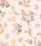 PAPIER PEINT ENFANT - FLYING SYMPHONY / PINK