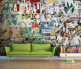 Papier peint affiche déchirée