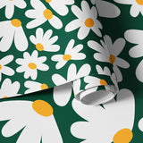 Papier peint panoramique motif marguerite Daisy
