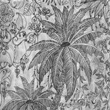 Papier Peint JUNGLE sur feuille d'argent