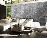 Papier Peint JUNGLE sur feuille d'argent