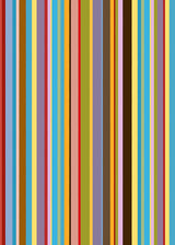 Papier peint rayures contemporaines multicolore