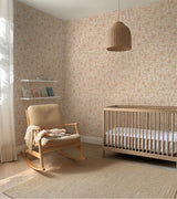 PAPIER PEINT ENFANT - LES FLEURS (FOND BLANC)