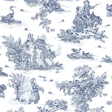 Papier peint toile de jouy