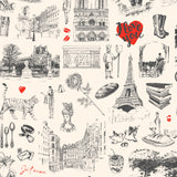Papier peint panoramique Un amour de Paris
