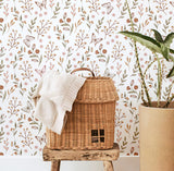 PAPIER PEINT ENFANT - PAPILLONS ET FLEURS