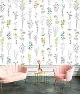 Papier peint fleurs "L'herbier"