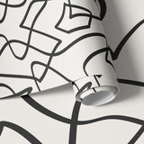 Papier peint panoramique lignes abstraites Charta